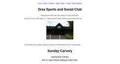 Desktop Screenshot of draxsandsclub.co.uk