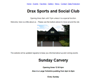 Tablet Screenshot of draxsandsclub.co.uk